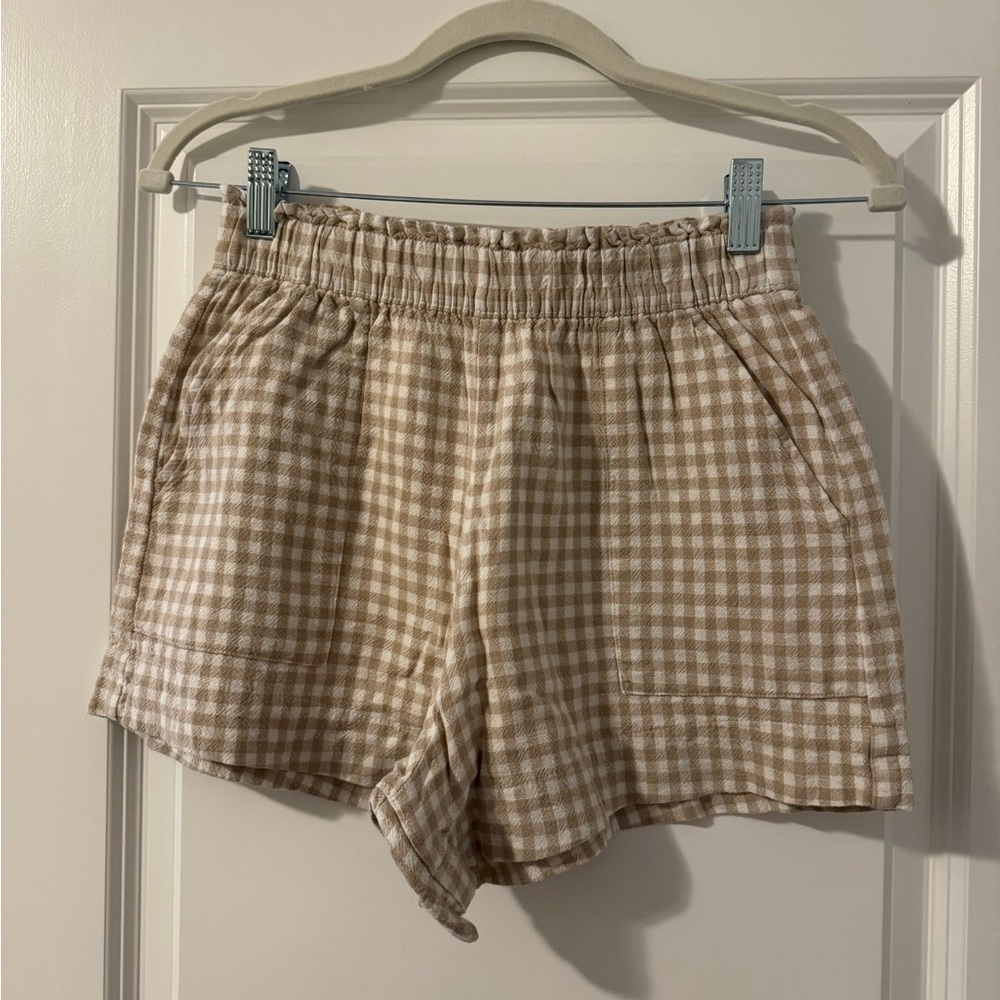 Abercrombie Linen-Blend Pull-On Shorts